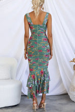 Load image into Gallery viewer, Spring Summer Printed Casual Sling Dress Vacation Zipper Slim Fit Dress