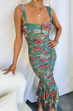 Load image into Gallery viewer, Spring Summer Printed Casual Sling Dress Vacation Zipper Slim Fit Dress