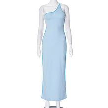 Load image into Gallery viewer, Slaycation One-Shoulder Bodycon Maxi Dress with Sheath fit | Maxi Sundress | Backless Maxi Dress