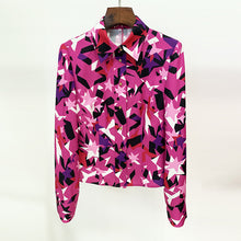 Load image into Gallery viewer, printed shirt women, womens shirt, womens top, womens party wear top.