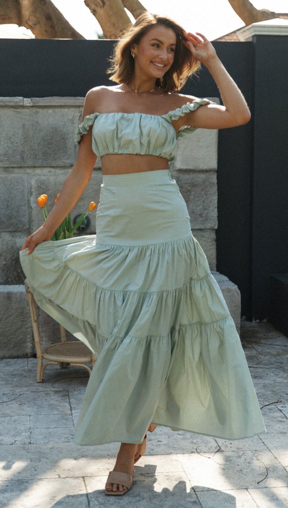 womens two piece set, Two Piece skirt set, Ruffle Crop top, Ruched crop top, suspender top, Two piece Maxi Dress, Coord Sets, Maxi Skirt outfit set, skirt coord set, 2 piece sets, Coord set dress, ladies cords, holiday two piece sets, green co-ord set, skirt co ords sets, two piece lounge sets, summer co ord outfits, two piece co ord set skirt, swing skirt and crop top set.