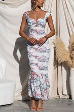 Load image into Gallery viewer, Spring Summer Printed Casual Sling Dress Vacation Zipper Slim Fit Dress