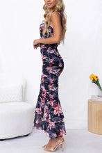 Load image into Gallery viewer, Spring Summer Printed Casual Sling Dress Vacation Zipper Slim Fit Dress