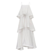 Load image into Gallery viewer, Angelic Chaos White Tiered Maxi Dress | Ruffle Tiered Cami Maxi | Flowy Long Island Dress Beach Dress