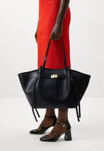 Load image into Gallery viewer, Solenne Belted Work Tote for women | Luxury Tote Bag | Structured Tote - Classy Capsule “Old Money” Fall Outfit 2025