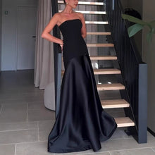 Load image into Gallery viewer, Tube Dress, Strapless Tube Maxi Dress, long maxi cocktail dress, gorgeous maxi gown, party dresses, party dresses for women, summer cocktail dresses, wedding party dresses, cocktail dresses for wedding guest, sexy cocktail dress, long cocktail dresses, sexy party dresses.
