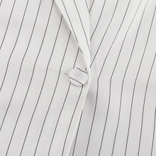 Load image into Gallery viewer, Bossy Pinstripe Fancy Pantsuit women's Vest and Pants set | Blazer and Pant set | Modern Vest set