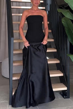 Load image into Gallery viewer, Tube Dress, Strapless Tube Maxi Dress, long maxi cocktail dress, gorgeous maxi gown, party dresses, party dresses for women, gorgeous elegant dress, long black cocktail dress, long cocktail dresses, sexy party dresses.