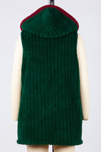 Load image into Gallery viewer, cute casual christmas outfits, Holiday season sweater, Womens christmas sweater with santa, Sleeveless hooded sweater, hooded sweater coat, hooded christmas sweatshirt