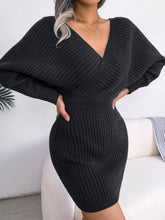 Load image into Gallery viewer, black bodycon dress, Bodycon Sweater Dress, Womens Jumper Dress, Spring Sweater Dress, Batwing Dress. Mini sweater dress, plus size sweater dress, Cable Knit mini sweater dress, Sweater Dress, Bodycon Dress, womens ugly christmas sweater dress, cute new years eve outfits, plaid wool jumper dresses, trendy jumper dresses, chloe jumper dress, cute new years eve outfits, cute warm fall outfits, nice Christmas outfits, cute winter bunch outfits.