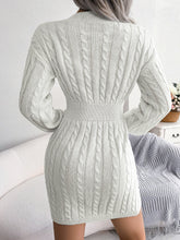 Load image into Gallery viewer, Bodycon Sweater Dress, Womens Jumper Dress, Spring Sweater Dress, Batwing Dress. Mini sweater dress, Cable Knit mini sweater dress, Sweater Dress, Bodycon Dress, womens ugly christmas sweater dress, cute new years eve outfits, cute new years eve outfits, cute warm fall outfits, nice Christmas outfits, Holiday sweaters womens, tunic sweaters for fall, long knitwear, womens winter jumper dress, womens wool jumper dress, Holiday sweaters womens, nine west sweater dress, white cable knit sweater outfit.