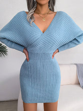 Load image into Gallery viewer, Bodycon Sweater Dress, Womens Jumper Dress, Spring Sweater Dress, Batwing Dress. Mini sweater dress, plus size sweater dress, Cable Knit mini sweater dress, Sweater Dress, Bodycon Dress, womens ugly christmas sweater dress, cute new years eve outfits.
