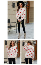 Load image into Gallery viewer, Womens winter jumpers, scoop neck sweater top, womens wool jumper, sweater tops for leggings, sweater pullover, women oversized pullover, women pullover sweater, chunky cardigan, wool knitwear, holiday sweaters womens, ladies wool jumpers, women knitted sweater, womens wool coats & jackets, white sweater top.