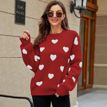 Load image into Gallery viewer, Womens winter jumpers, scoop neck sweater top, womens wool jumper, sweater tops for leggings, sweater pullover, women oversized pullover, women pullover sweater, chunky cardigan, wool knitwear, holiday sweaters womens, ladies wool jumpers, women knitted sweater, womens wool coats & jackets., red sweater top.