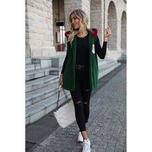 Load image into Gallery viewer, Christmas Ugly Hooded Sweater, womens sweater jacket, womens long jumper, womens sweater coat, forver 21 ugly christmas sweater, cute xmas outfits, holiday season sweater.