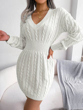 Load image into Gallery viewer, Bodycon Sweater Dress, Womens Jumper Dress, Spring Sweater Dress, Batwing Dress. Mini sweater dress, Cable Knit mini sweater dress, Sweater Dress, Bodycon Dress, womens ugly christmas sweater dress, cute new years eve outfits, trendy jumper dresses, chloe jumper dress, cute new years eve outfits, cute warm fall outfits, nice Christmas outfits, Holiday sweaters womens, tunic sweaters for fall, long knitwear, womens winter jumper dress, womens wool jumper dress, white cable knit outfit.