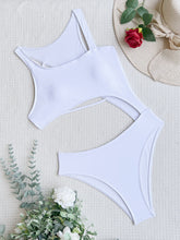 Load image into Gallery viewer, The Bikini, One piece swimsuit, Monokini, dua lipa bikini, One piece bikini, Cutout bikini, Micro Bikini, sexy micro bikini, hollow out bikini, one piece cutout swimsuit, monokini swimsuit, one piece bikini, bikini butts, ashley graham bikini, summer bikini, big boob bikini, jlo bikini, rihanna bikini, jennifer lawrence bikini, busty bikini, taylor swift bikini, white one piece bikini.