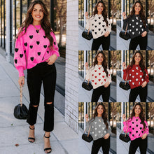 Load image into Gallery viewer, Womens winter jumpers, scoop neck sweater top, womens wool jumper, sweater tops for leggings, sweater pullover, women oversized pullover, women pullover sweater, chunky cardigan, wool knitwear, holiday sweaters womens, ladies wool jumpers, women knitted sweater, pink knitted jumper