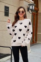 Load image into Gallery viewer, Womens winter jumpers, scoop neck sweater top, womens wool jumper, sweater tops for leggings, sweater pullover, women oversized pullover, women pullover sweater, chunky cardigan, wool knitwear, holiday sweaters womens, ladies wool jumpers, women knitted sweater, womens wool coats & jackets, white sweater top, black and white sweater, black and white jumper.