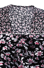 Load image into Gallery viewer, Wrap Maxi Dress Floral  | Long Maxi dress | Maxi Dress with Slit
