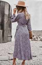 Load image into Gallery viewer, Floral Wrap Maxi Dress, Long Maxi dress, Maxi formal Dresses & Gowns, ruffled maxi dress, cute winter brunch outfits, tiered ruffle dress, fall flowy maxi dress, stylish frock dress, casual Friday outfits, tie waist smock dress, elegant bohemian floral maxi dress, one piece long maxi dress, maxi long dress for women sexy.