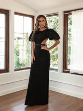 Load image into Gallery viewer, Black Party Dress, Waist Cut Bodycon Dress, Long Backless Party Dress, Women's Cocktail & Party Dresses, plus size cocktail & party dresses, cute xmas outfits, cute new years eve dresses, Party Dresses for Women, bandage bodycon dress, prom & dance dresses, prom girls, bridal & formal, nye cocktail dresses, black party wear dress for women, plus size formal dresses & gowns, plus size prom & dance dresses.