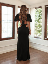 Load image into Gallery viewer, Black Party Dress, Waist Cut Bodycon Dress, Long Backless Party Dress, Women's Cocktail & Party Dresses, plus size cocktail & party dresses, cute xmas outfits, cute new years eve dresses, Party Dresses for Women, bandage bodycon dress, prom & dance dresses, prom girls, bridal & formal, nye cocktail dresses, black party wear dress for women, plus size formal dresses & gowns, plus size prom & dance dresses.