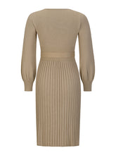 Load image into Gallery viewer, Lululemon sweater dress, Polo Sweater Dress, Pleated Sweater Dress, Two Piece Skirt Set, Blazer Dress, Pleated Jumper Dress, Sweater Dress, Knitted jumper dress, cute holiday party outfits. cute brunch outfits winter, Prom & Homecoming, cute warm fall outfits, knitted Christmas pleated party dress, black sweater dress.