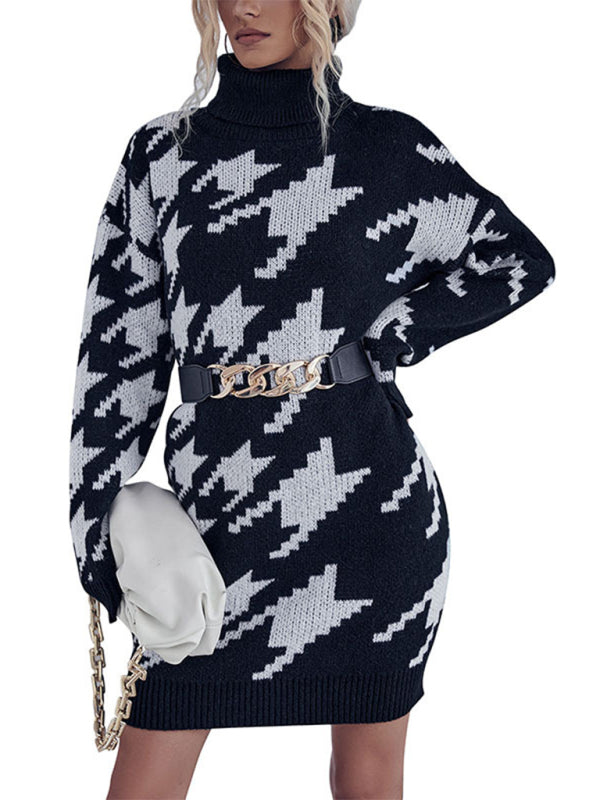 Houndstooth jumper dress clearance