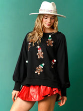 Load image into Gallery viewer, sparkly sweaters for the holidays, sparkly christmas sweater, Cute casual christmas outfits, Holiday sweater, xmas life ugly sweater.