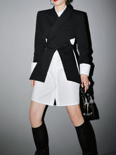 Load image into Gallery viewer, Women Long Jacket, Split Jacket