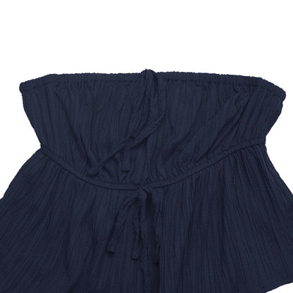 Amara Elegant Peplum Wide Leg Pants Set Women - Quiet Luxury Strapless Matching Set