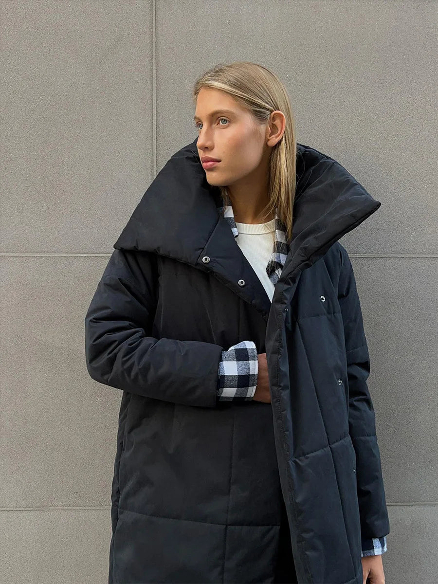 Quilted Long Puffer Parka Jacket, womens parka, quilted parka coat, parka coat, quilted coat, puffer jacket womens, parka down jacket, long puffer jacket, winter jacket women, parka jacket women, puffer parka, puffer coat, womens parka coat, long black puffer coat, down coat women, long puffer jacket women, down coat, hooded down jacket, Women's Down Winter Coat