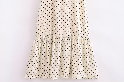 ruffle hem dress.