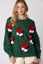 Load image into Gallery viewer, Autumn Winter Christmas Bow Decoration Top Casual Long Sleeve Pullover Hoodie