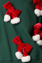 Load image into Gallery viewer, Autumn Winter Christmas Bow Decoration Top Casual Long Sleeve Pullover Hoodie