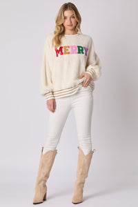 Autumn Winter Women Clothing Christmas Letter Graphic Drilling Long Sleeve Pullover Hoodie round Neck Top