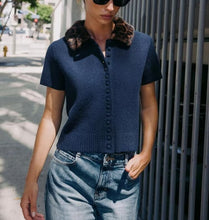 Load image into Gallery viewer, Women Animal Print Neckline Knitted Coat