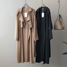 Load image into Gallery viewer, Autumn New Fashion Elegant Long Trench Coat For Women Retro British Baggy Coat Women