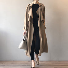 Load image into Gallery viewer, Autumn New Fashion Elegant Long Trench Coat For Women Retro British Baggy Coat Women