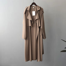 Load image into Gallery viewer, Autumn New Fashion Elegant Long Trench Coat For Women Retro British Baggy Coat Women