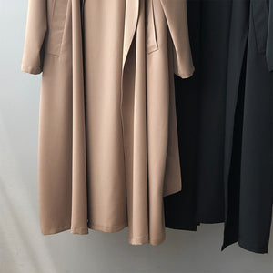 Autumn New Fashion Elegant Long Trench Coat For Women Retro British Baggy Coat Women