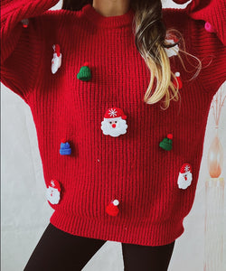 womens ugly christmas crew neck sweater, chunky knit cardigan, womens jumper red,  xmas life ugly sweater, ugly sweater day, forever 21 ugly christmas sweater, ladies knitted jumper