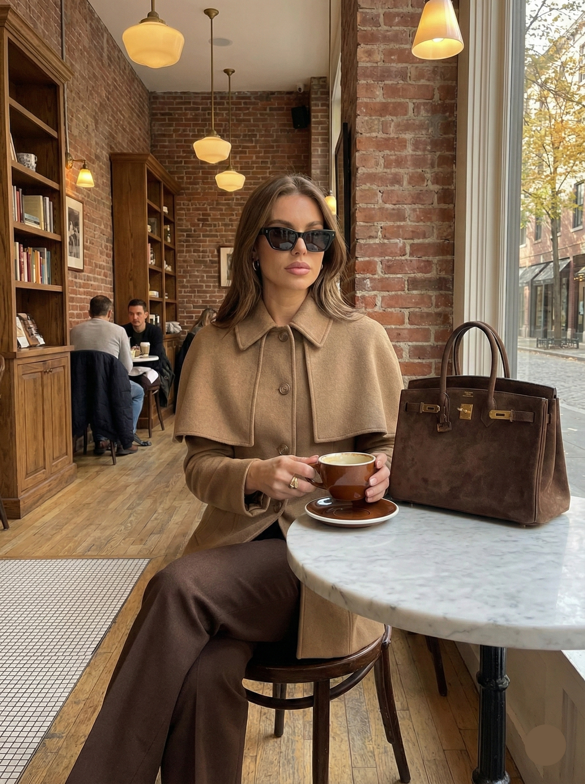 Structured cape blazer women in a timeless tailored cut, business casual jacket with cape collar detail, refined old money jacket look, perfect for office wear and classy fall outfits women.
