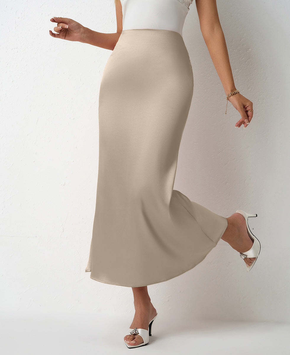 Ivory fishtail skirt