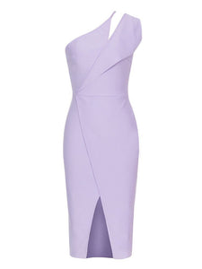 Stunning Star Cutout one shoulder bodycon dress | Bandage Drape Dress | Cutout Midi Bodycon Dress | Split Dress