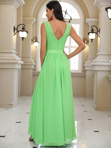 Summer Women Clothing V Neck Tube Top Backless Maxi Dress Sexy Elegant High Slit Dress