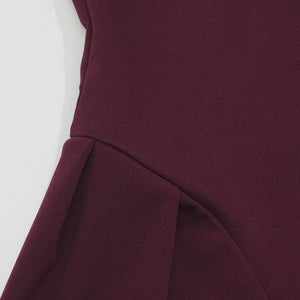 Wine Twirl Corset fit Midi Dress | Fit and Flare Dress | Corset top Dress | Pleated Midi Dress