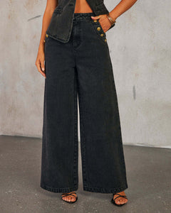 wide leg pants set, wide leg pantsuit, boss babe outfit, sleeveless pantsuit, black jeans 2 piece outfit set, Trouser Suit, co ord sets, trouser pant suit, female waistcoast and pants, wide leg high rise jeans, high waist wide leg jeans and vest combo, two piece denim outfit for urban fashion lovers, fashionable denim combo for multiple occasions.