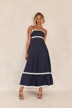 Load image into Gallery viewer, A line Dress, A line maxi dress, summer maxi dress, swing dress, ruffle maxi dress, lace dress, lace maxi dress, boho maxi dress, black maxi dress, ruffle lace maxi dress,long dresses, long maxi dress, petite maxi dress swing maxi dress, solid color dress, casual cute dress, beach dress, low back dress, square neck bold dress, long dresses, maxi dresses for women, clubbing dresses.